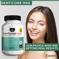 DentiCore Max fresh breath scene conveys confident conversations throughout the day.