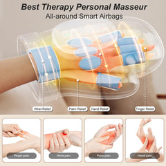 DentJet Smart Hand Massager side view highlights compact design for home or travel use