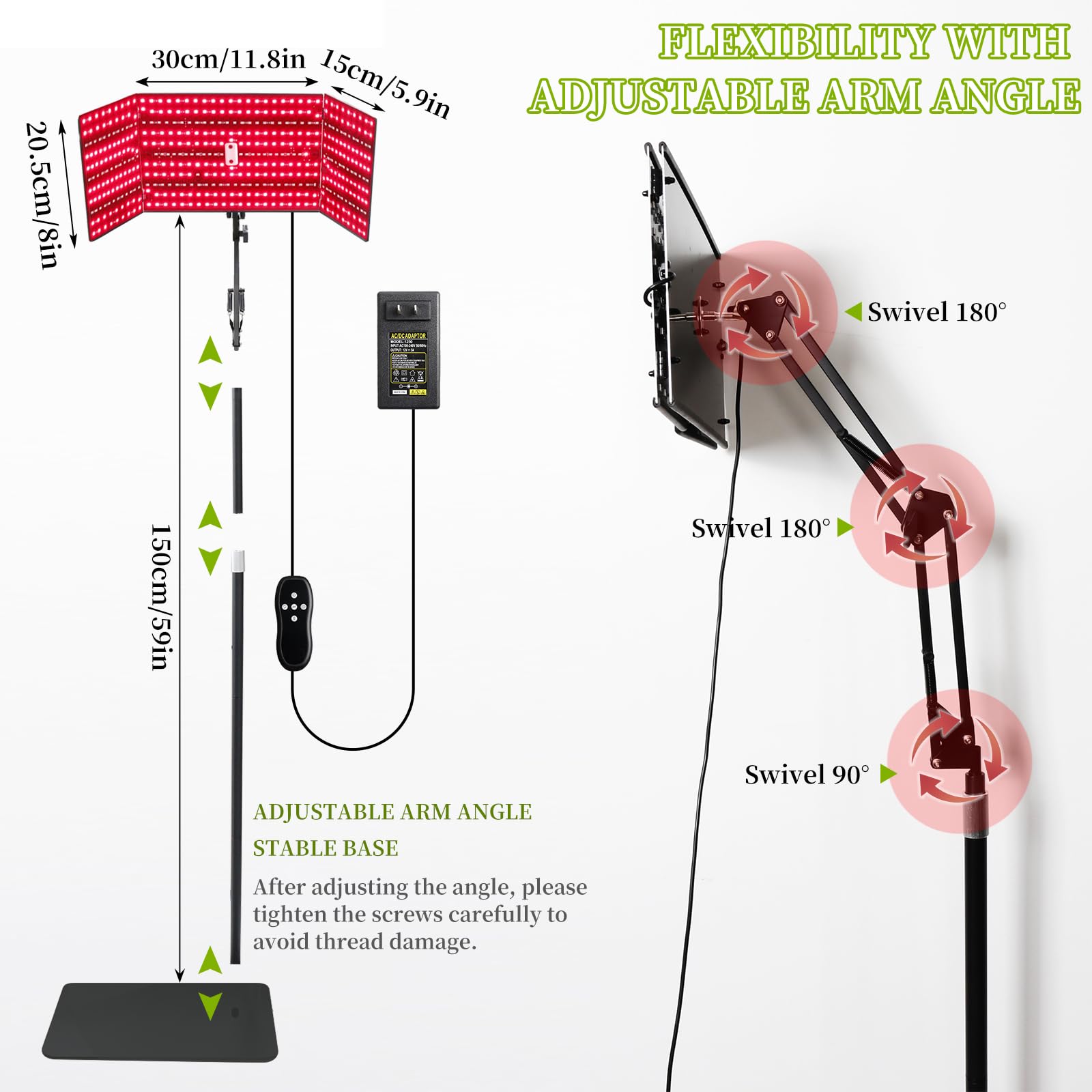 Derlights adjustable-height stand adapts to different spaces