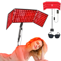 Derlights foldable red light lamp panel ready for quick setup and travel