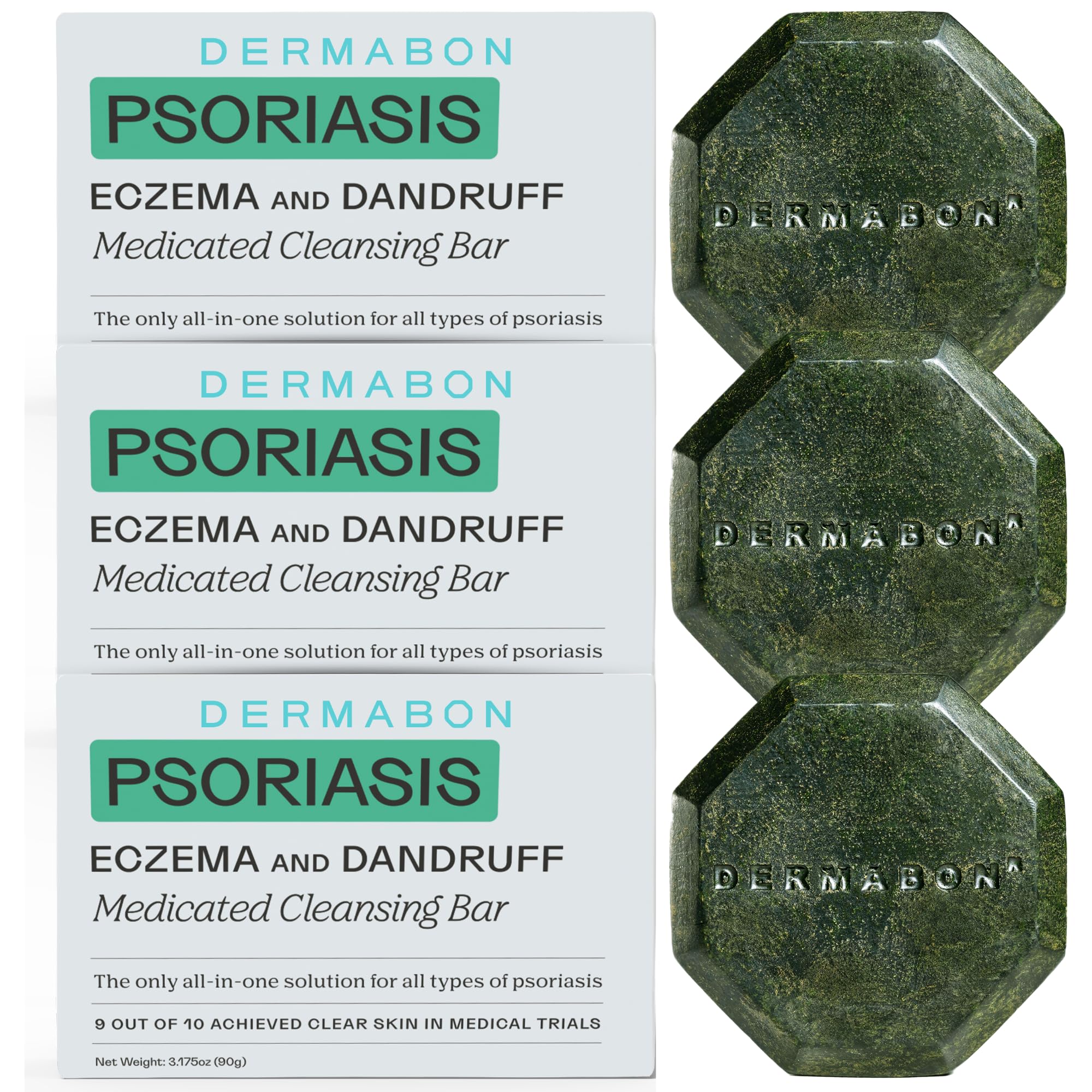Dermabon 2% coal tar bottle pour for gentle cleansing and skin comfort