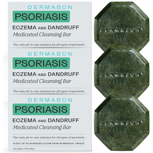 Dermabon 2% coal tar bottle pour for gentle cleansing and skin comfort