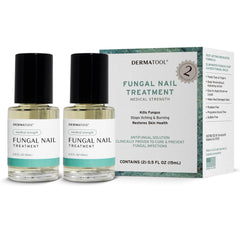 DERMATOOL extra-strength toenail fungus treatment bottle supports at-home nail care