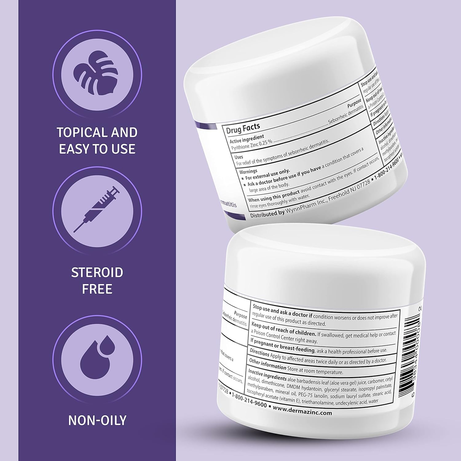 DermaZinc Therapy Cream pack of 2 on a clean surface, ready for daily use.