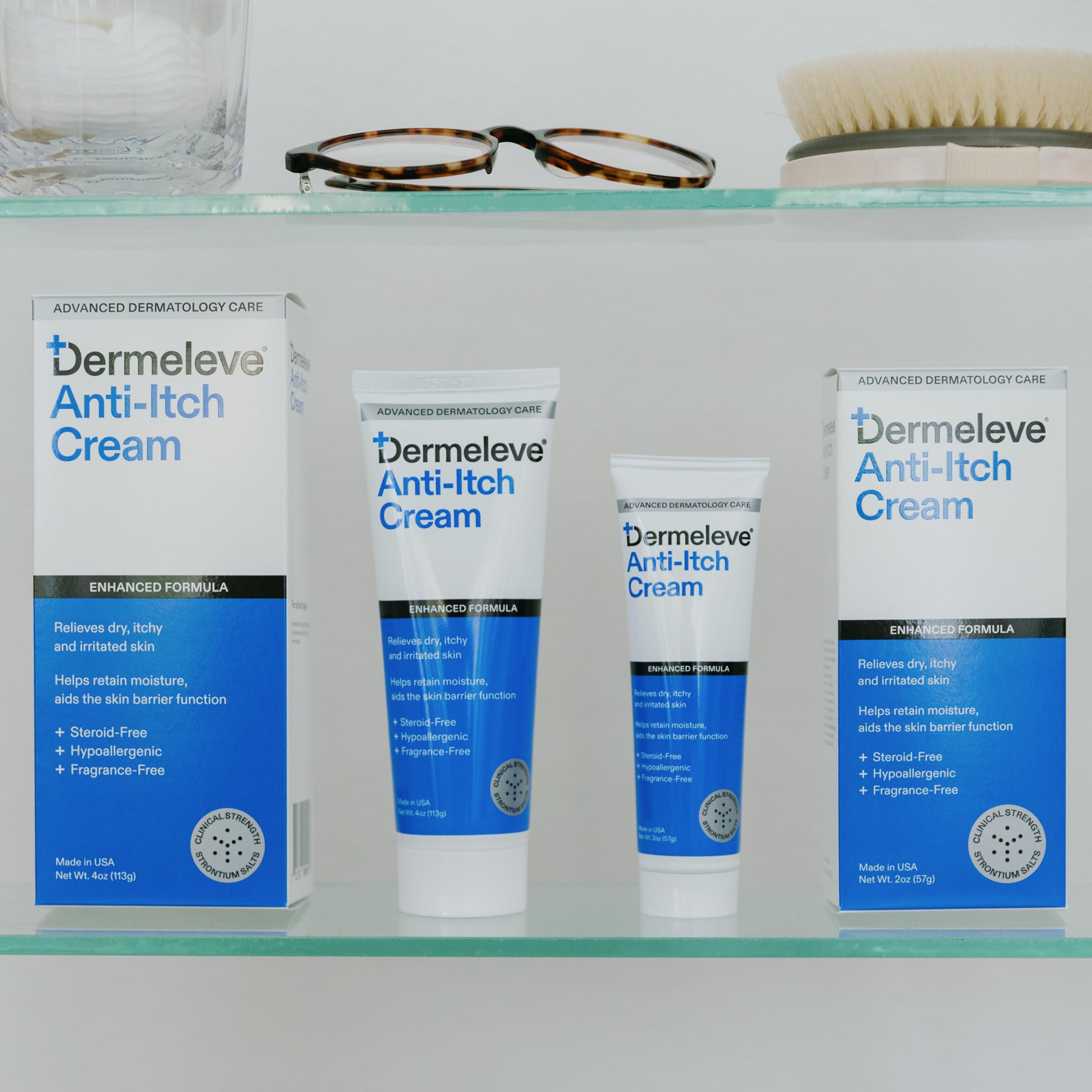 Dermeleve helps relieve itch from insect bites and dermatitis.
