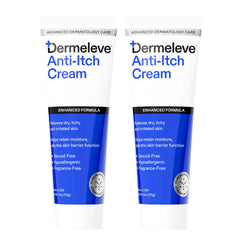 Dermeleve steroid-free anti-itch cream packaging showcases a non-irritating relief option for sensitive skin.