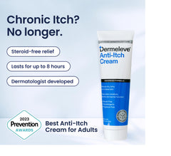 Dermeleve tube ready for fast, non-greasy application