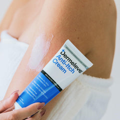 Two-ounce Dermeleve bottle pack for full-body use.