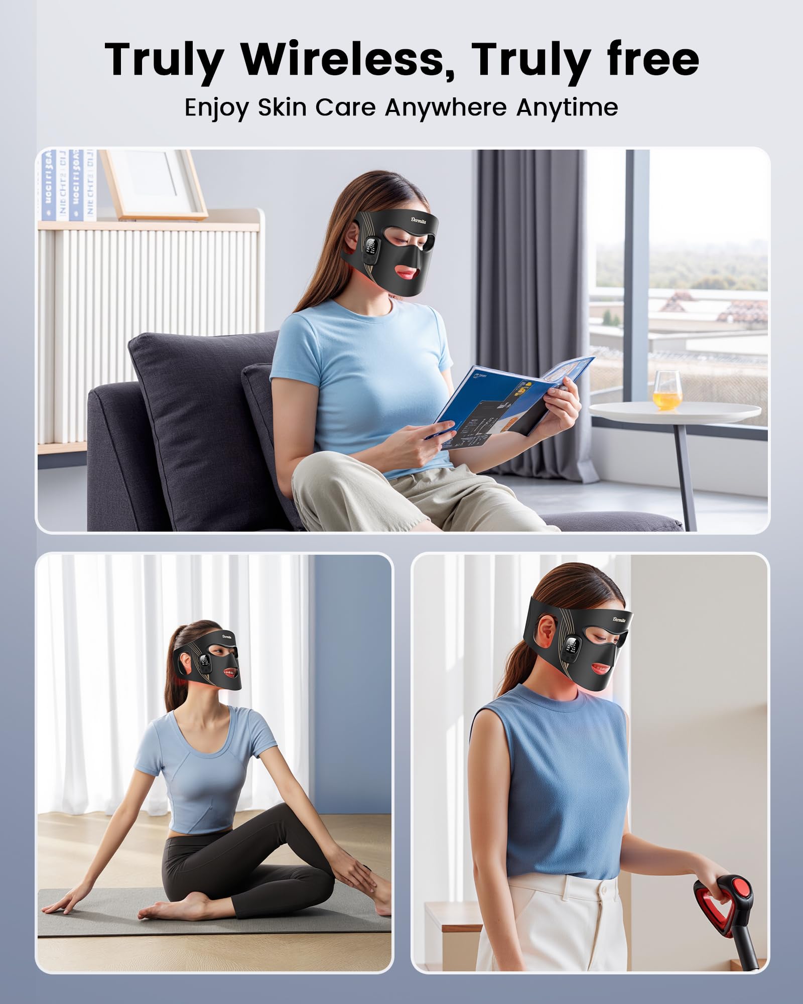 Dermita soft silicone fit ensures comfortable daily wear.