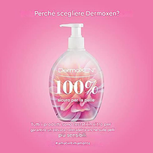 DERMOXEN 4GIRLS pump dispensing creamy gel for soothing cleansing