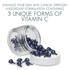 Application step closeup shows easy capsule release for the morning routine.