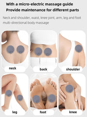 DERUIISSK Massager in use during therapy session conveys versatile, user-friendly treatment.