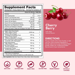 Designer Reds antioxidant powerhouse bottle emphasizing polyphenols