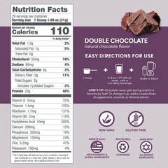 Designer Wellness Designer Whey nutrition panel shows 20 g protein.