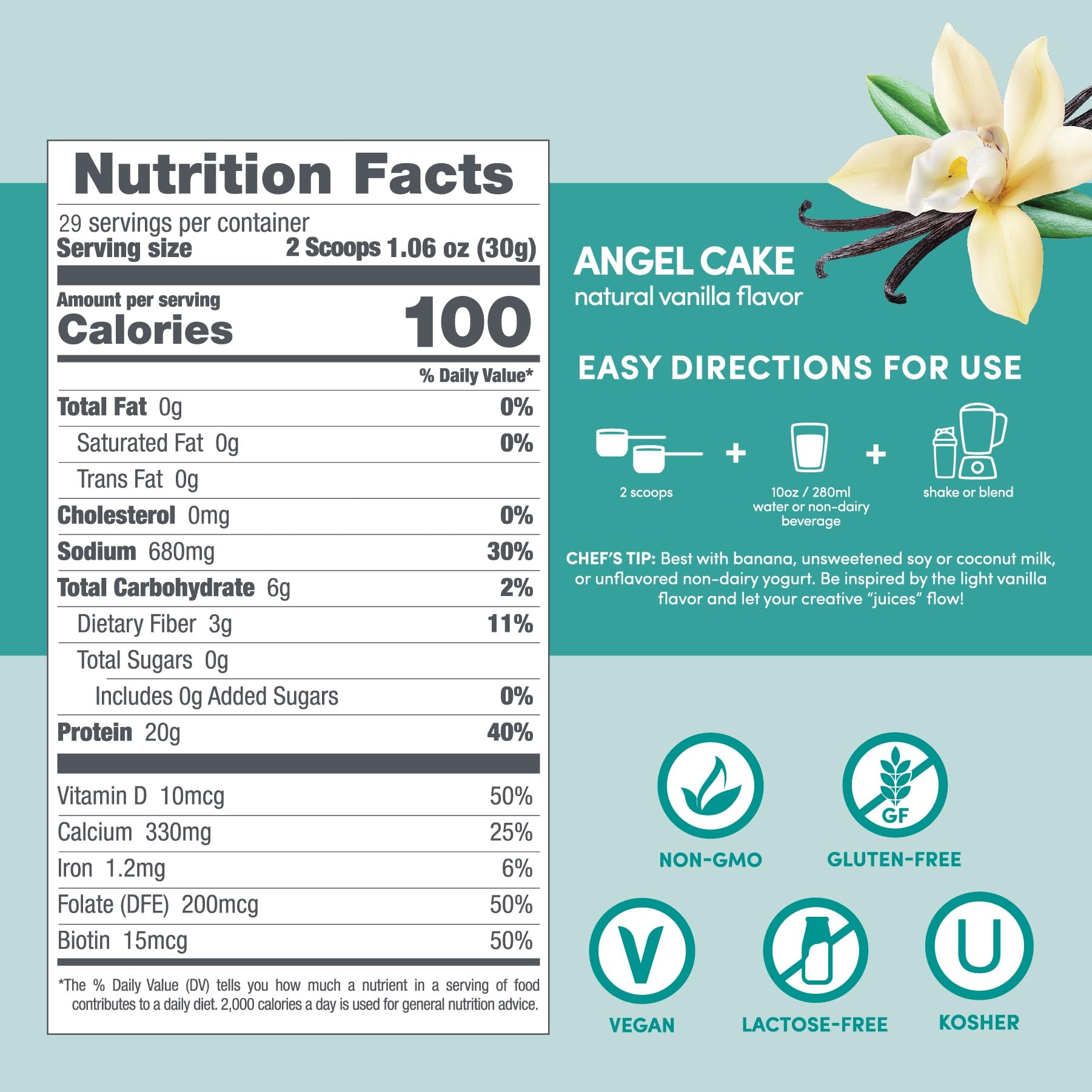 Designer Wellness hyaluronic acid and biotin icons on tub, suggesting beauty-supporting ingredients