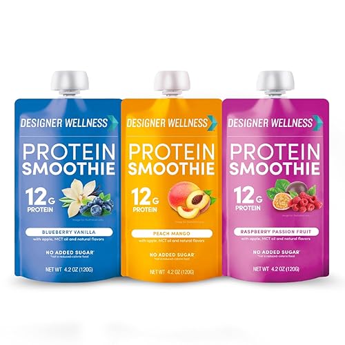 Designer Wellness Protein Smoothie creamy texture hints at yogurt like satisfaction