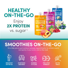 Designer Wellness Protein Smoothie fruit blend variety showcases bold flavors