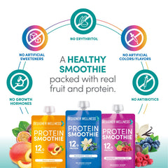 Designer Wellness Protein Smoothie gluten free badge for gluten sensitive diets