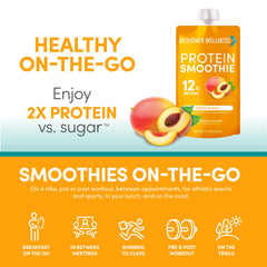 Designer Wellness non-GMO claim on pouch, reinforcing clean ingredient standards.