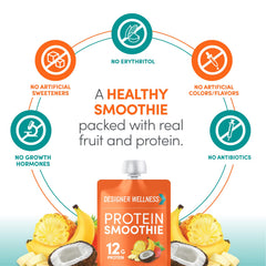 Designer Wellness Protein Smoothie nutrition-packed pouch for busy days.