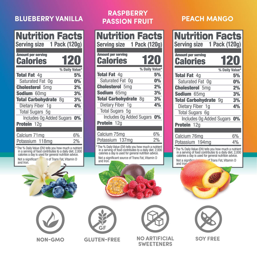 Designer Wellness Protein Smoothie on the go pouch ready for convenient healthy snacking