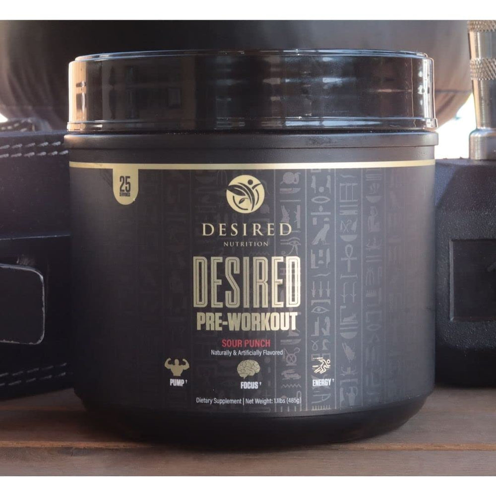 DESIRED Pre Workout pump-l-citrulline-malate demonstrates enhanced blood flow and pump
