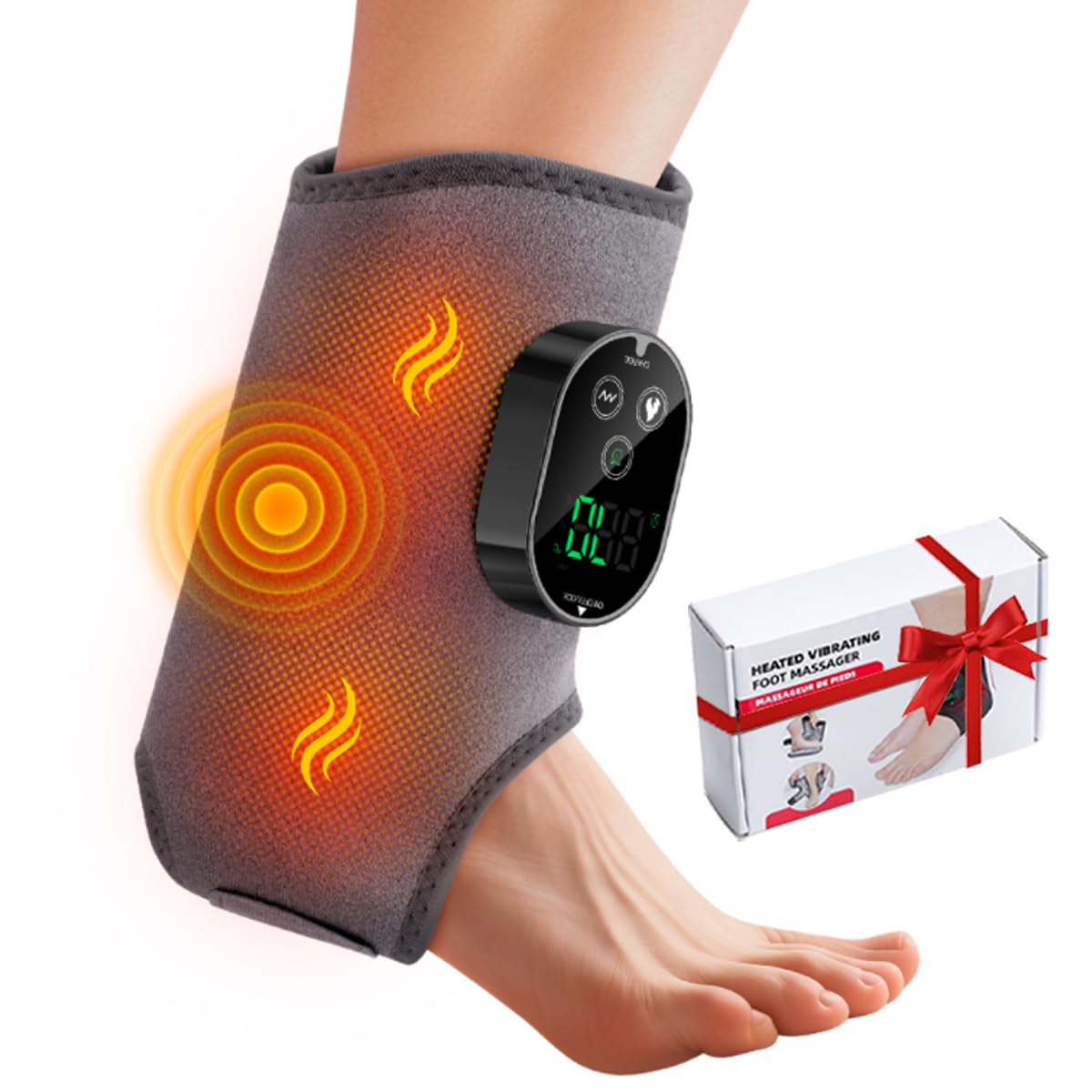 DESYIAO ankle massager 3in1 kit for feet, ankles, and arms with soothing heat and vibration