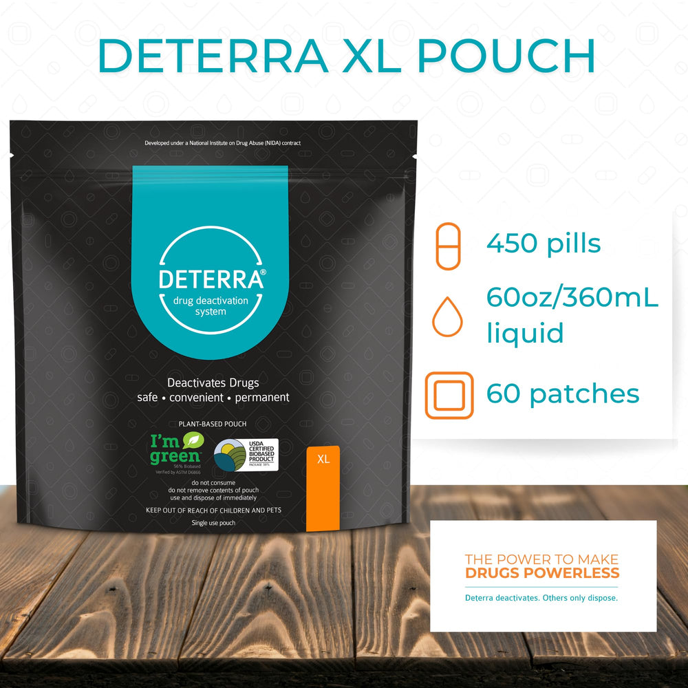 DETERA pouch being activated with warm water for easy disposal.