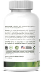 Detox Trees Prostate label close-up highlighting key ingredients like saw palmetto.
