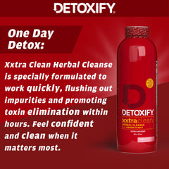 Detoxify Xxtra Clean ingredients include ginseng and milk thistle for potential detox support.