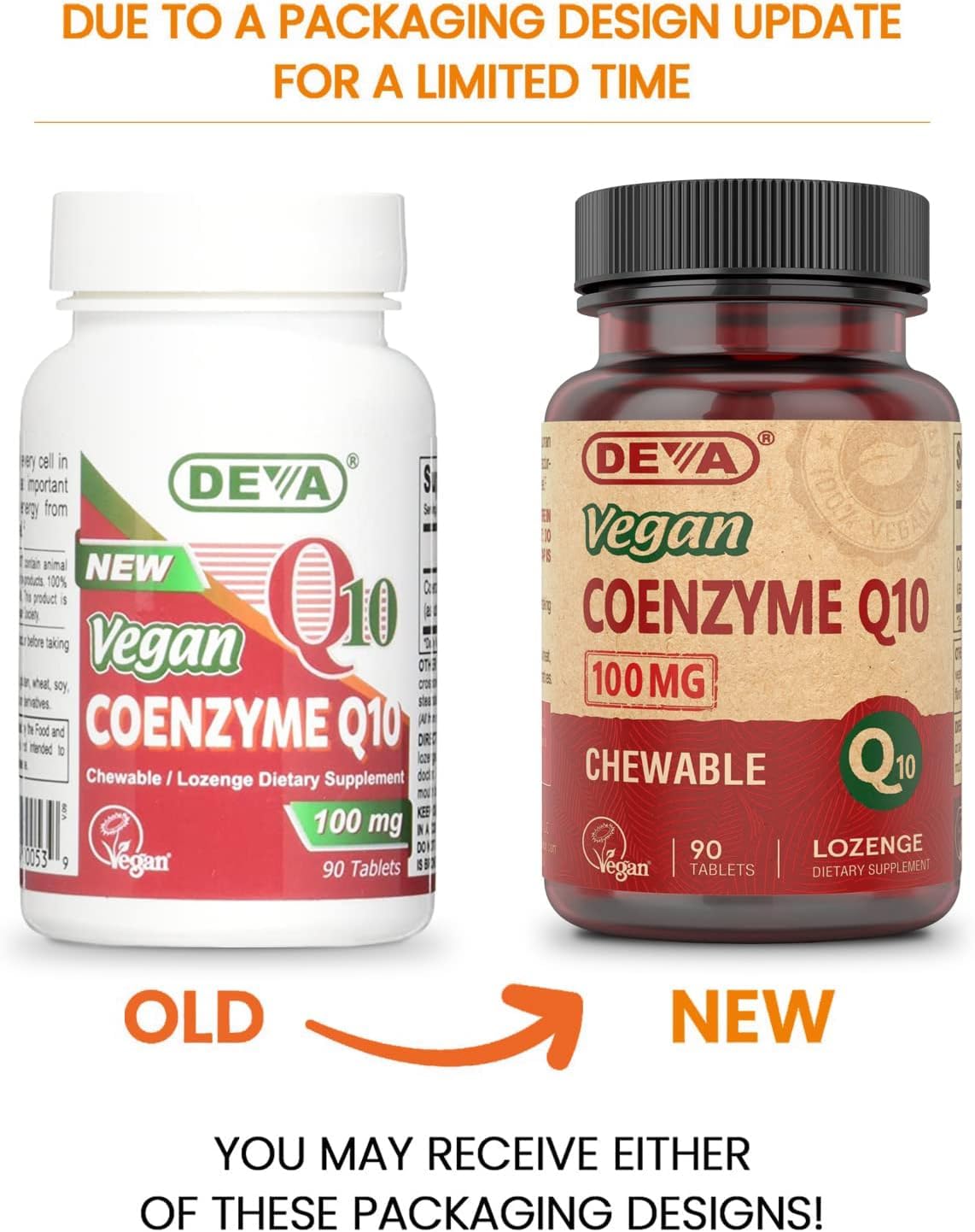 Close-up of DEVA CoQ10 lozenge dissolving for quick oral absorption.