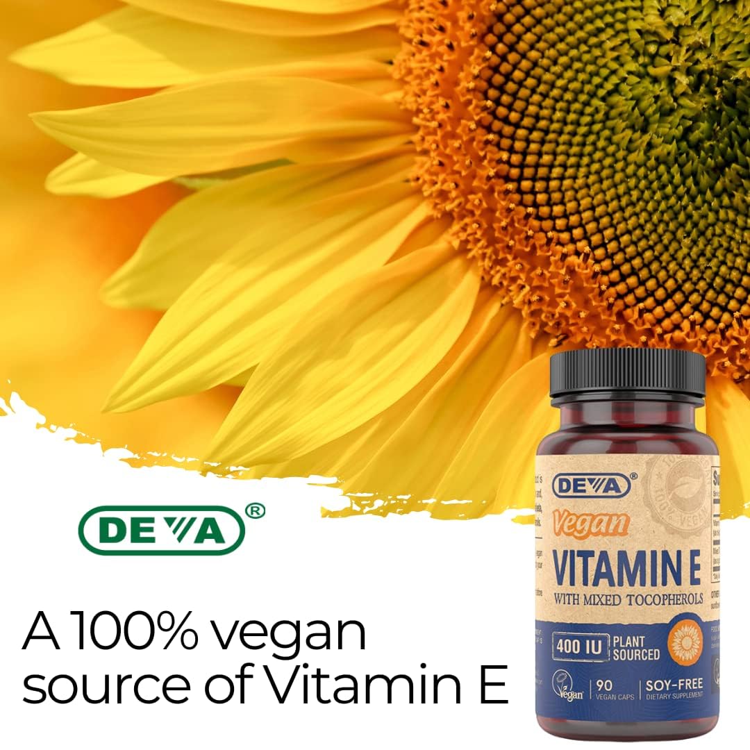 Daily use reminder: DEVA Vitamin E on the shelf