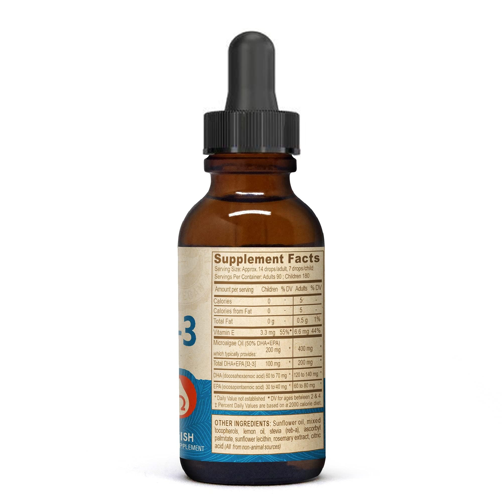 DEVA vegan DHA-EPA lemon bottle pour enables easy omega-3 intake