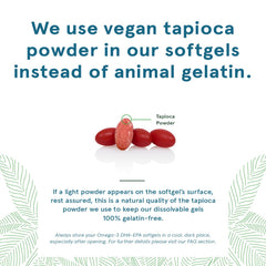 DEVA Vegan Omega-3 softgel daily-dose concept with bottle