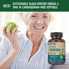 DEVA vegan Omega-3 DHA pack-2 box shows value and convenience