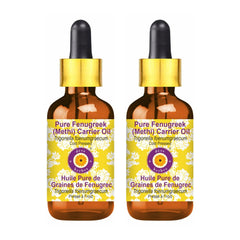 Deve Herbes Pure Fenugreek Oil bottle with dropper for precise skin application