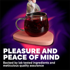 Deviant Blends Butterfly Pea Flower tea with vibrant color hints