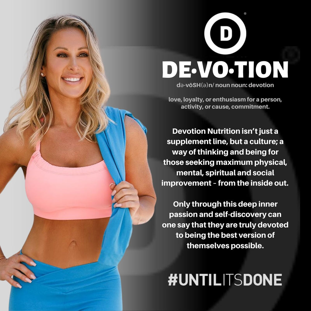 Devotion Nutrition Mocha Java Chip baking-friendly powder for pancakes and snacks.
