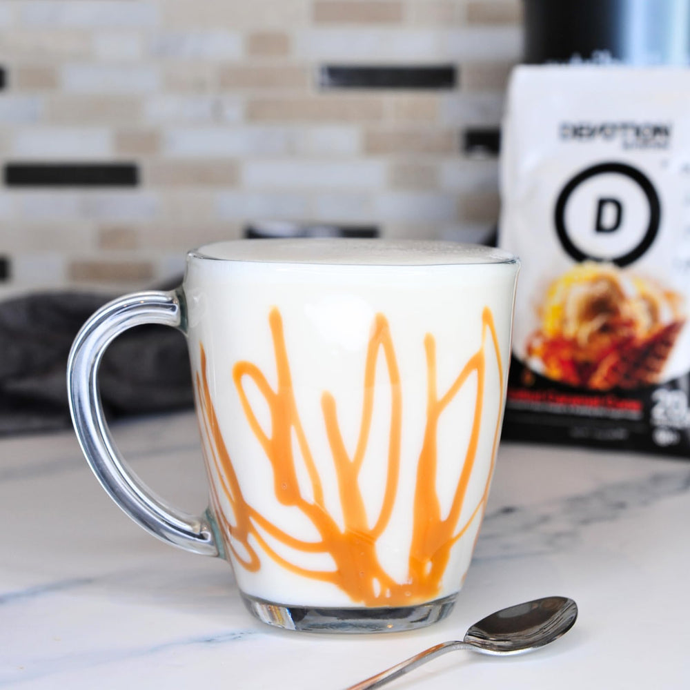 Devotion Nutrition Salted Caramel Cone gluten-free, low carb protein powder.