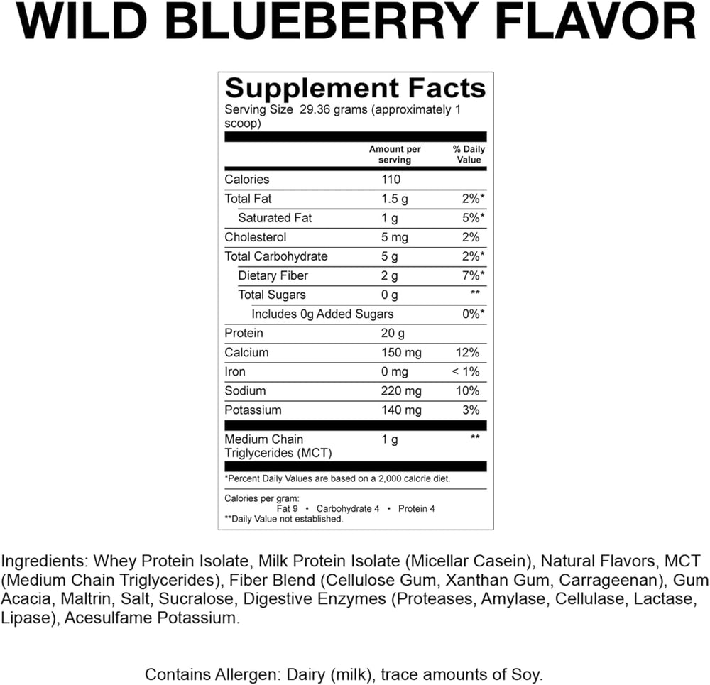 Devotion Nutrition Wild Blueberry protein pudding served as a dessert-like snack.