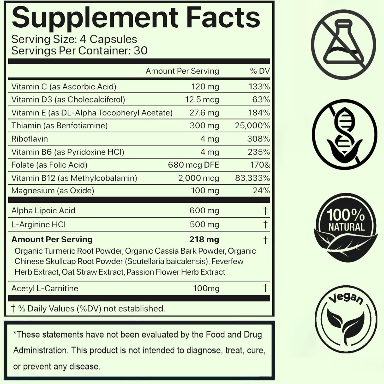 DFTLUUE Neuro Support capsules illustrate convenient twice-daily routine.