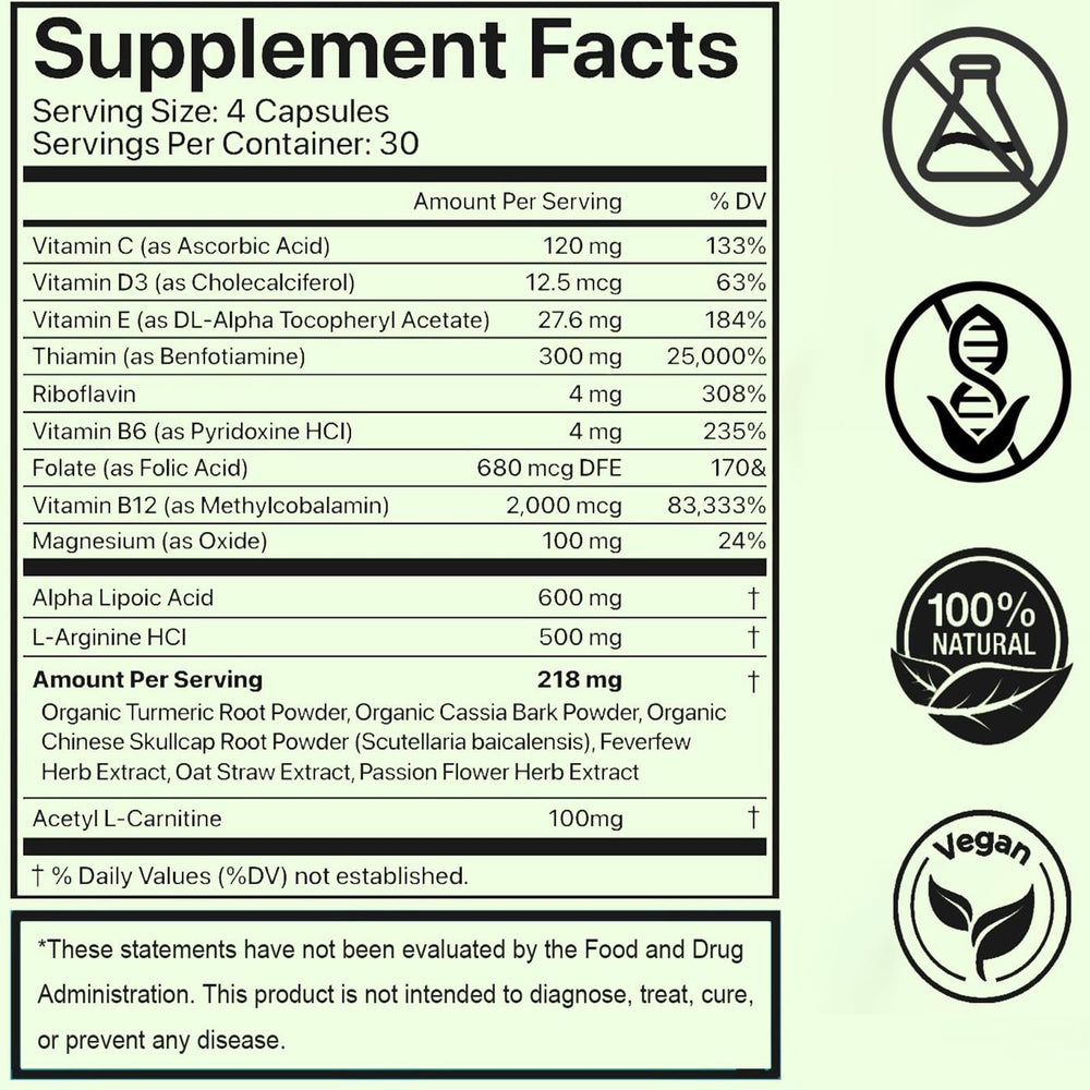 DFTLUUE Neuro Support capsules illustrate convenient twice-daily routine.