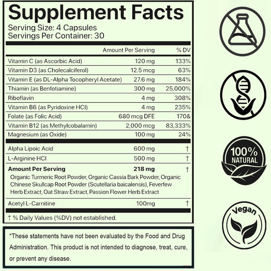 DFTLUUE Neuro Support capsules illustrate convenient twice-daily routine.