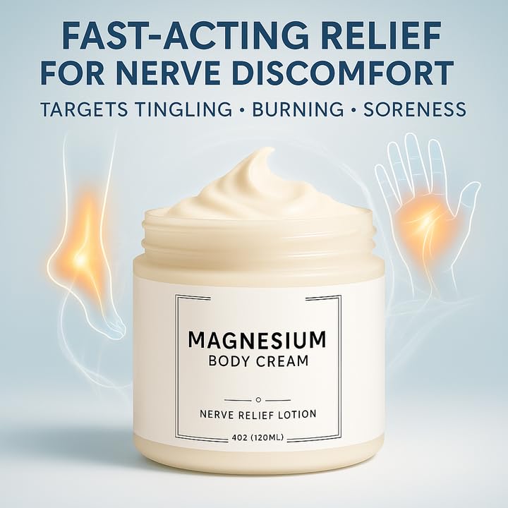 DFTLUUE Neuropathy Cream applied to feet and legs after a long day