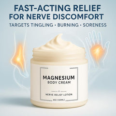 DFTLUUE Neuropathy Cream applied to feet and legs after a long day