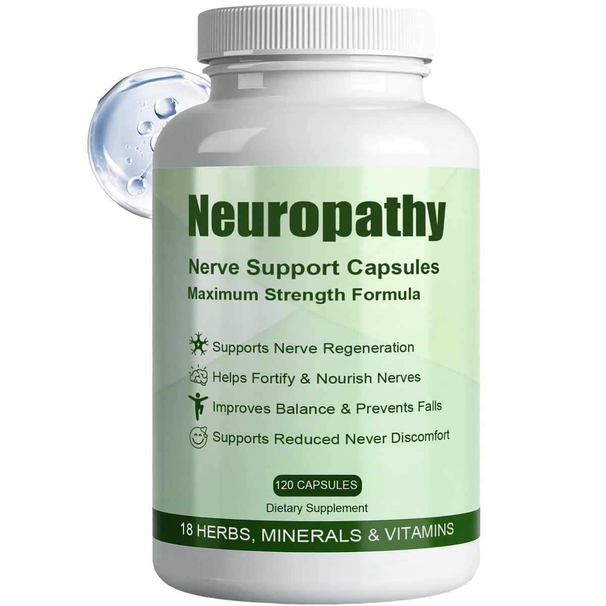 DFTLUUE Neuropathy Pills bottle for everyday nerve support.
