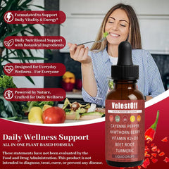 DFTLUUE Velestoff Cayenne product scene showing clean plant-based formulation.