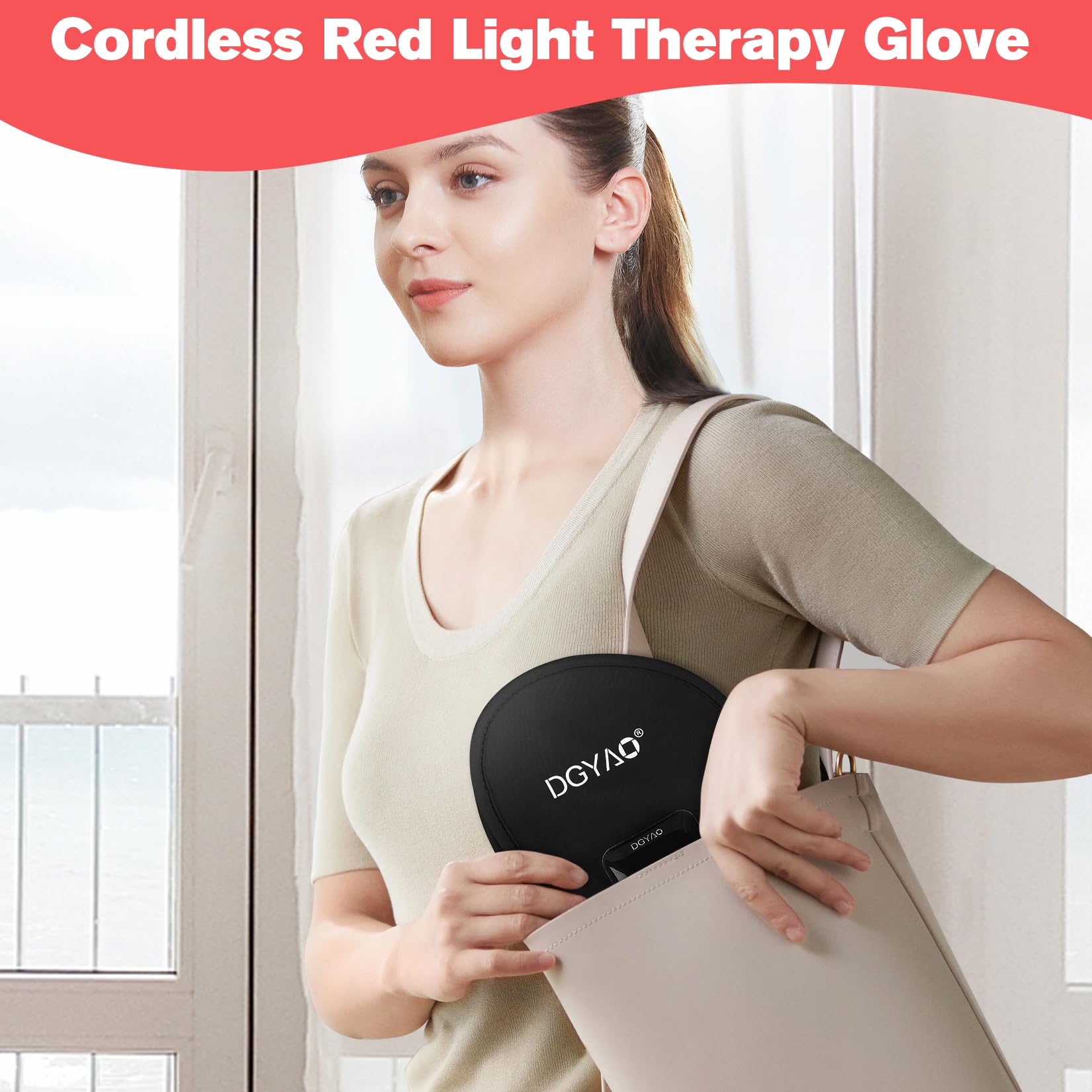 DGQY red-light-glove-travel-compact-design makes it easy to carry.