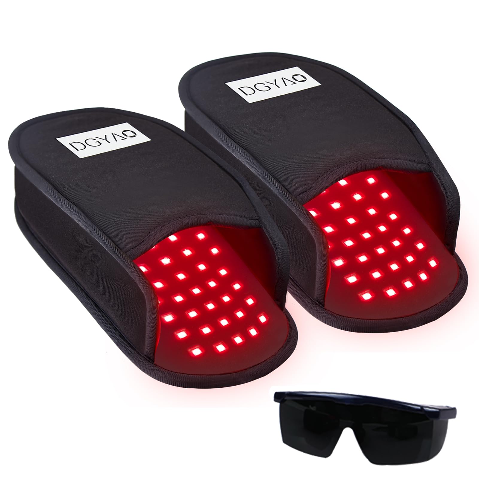 DGQY red light foot wrap front view showing full-foot coverage for targeted therapy.