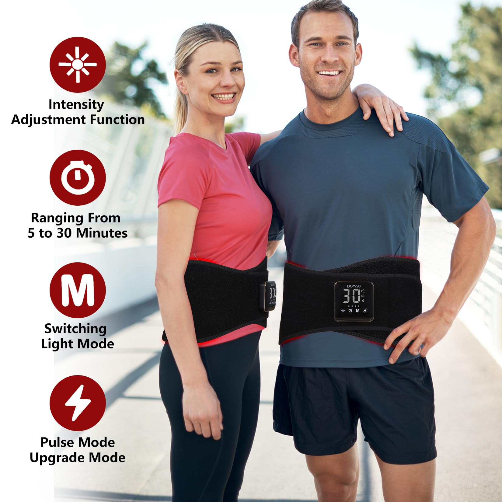 DGXINJUN 4000mAh battery pack powering extended sessions.